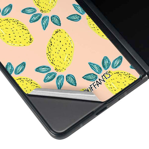 Bouffants and Broken Hearts Lemon Party Galaxy Z Fold4 5G Skin